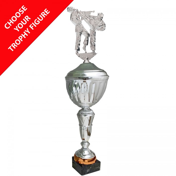  METAL FIGURE TROPHY WITH COPPER BASE  - AVAILABLE IN 4 SIZES